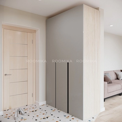 Шкафы для прихожей Лацио, фасады в эмали 13