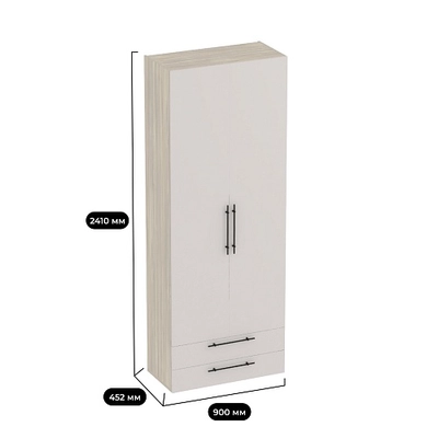 Шкаф двустворчатый с ящиками LG-211.44