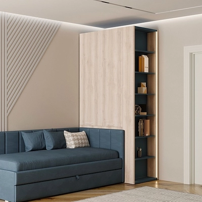 Шкаф двухдверный с фальш стенкой L212