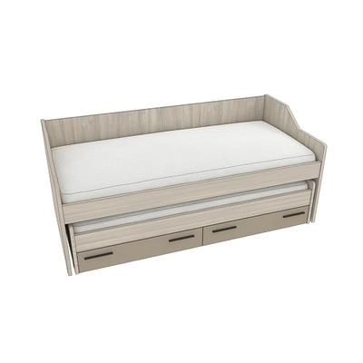 Кровать с выдвижным спальным местом L910, 90x200