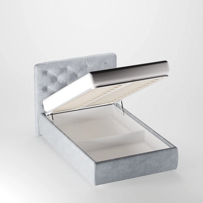 Кровать мягкая МИРА MI120 с подъемным механизмом, 120x200