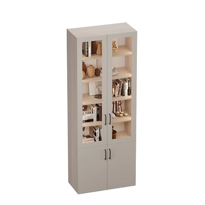 Шкаф книжный со стеклом L214S с подсветкой