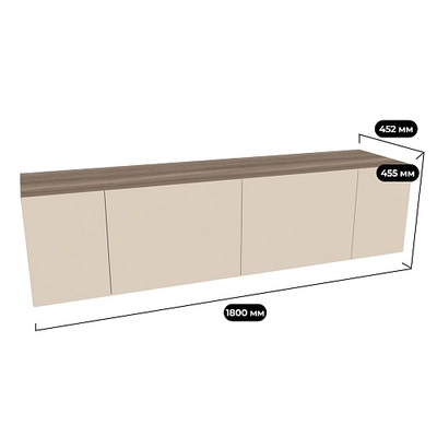 Антресоль над тумбой ТВ L346.44