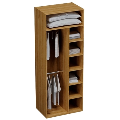 Шкаф двустворчатый, фасады натуральный ротанг  L210.60-4