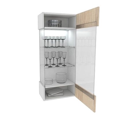 Шкаф навесной с подсветкой L360 L/R