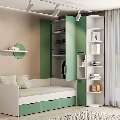 Шкаф двухдверный с фальш-панелью L212.4-90