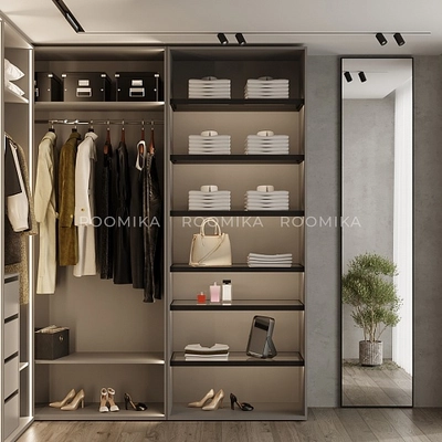 Гардеробная система без фасадов Элементис 4