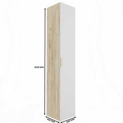 Шкаф однодверный со полками узкий L220.44-4