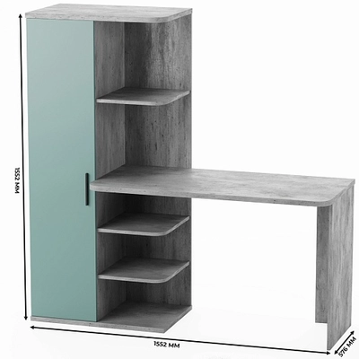 Рабочий стол со встроенным стеллажом HOF423