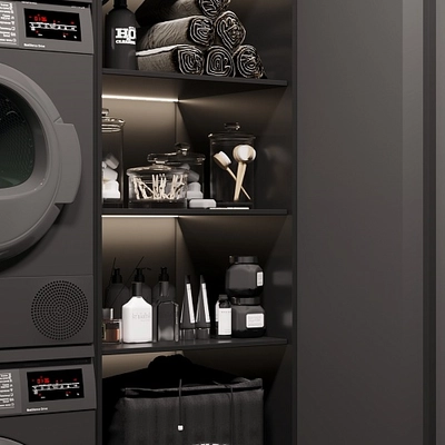 Постирочная в темных тонах №1