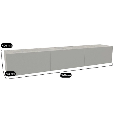 Антресоль с тремя откидными дверями R324.45