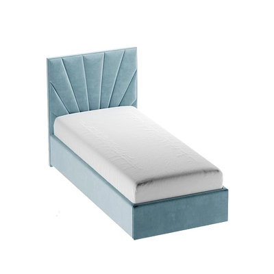 Кровать односпальная мягкая САНРАЙС  с подъемным механизмом, 90x200