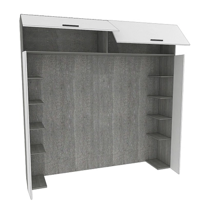 Ниша для кровати с секциями LG-407.44