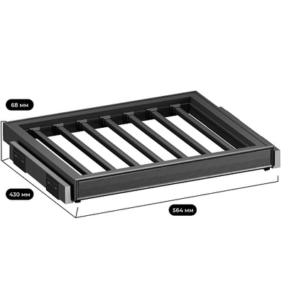 ALPHALUX Aiden Выдвижная брючница наборного типа в базу 600 мм, ALF0806.564.43