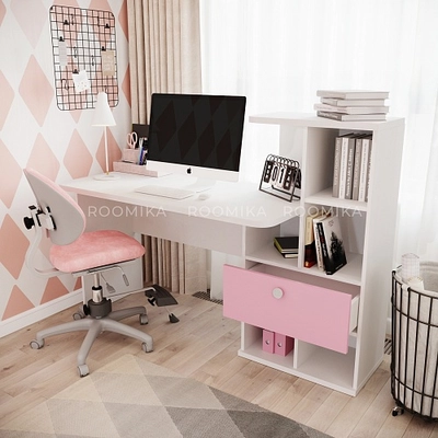 Рабочий стол со встроенным стеллажом HOF421