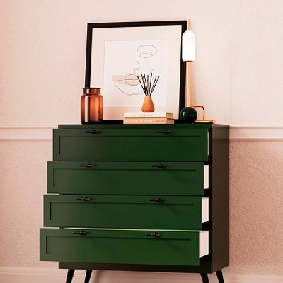 Комод с ящиками с эмалевой столешницей и боковинами A704.45ESB