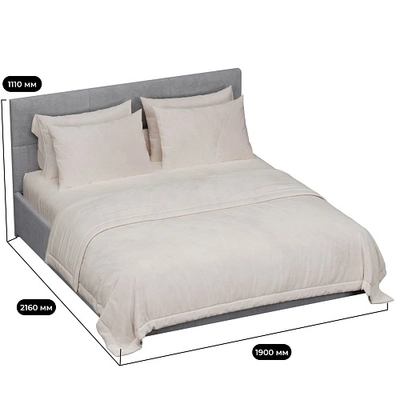 Кровать двуспальная мягкая ВЕРСАЛ с подъемным механизмом, 180x200