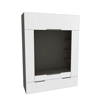 Секция для ТV, фасады в эмали LE406.60