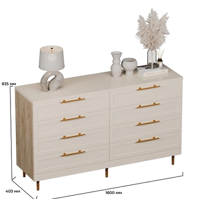 Комод с ящиками узкий с эмалевой столешницей A708.40ES
