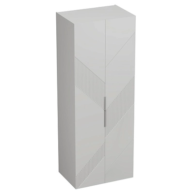 Шкаф 2 дверный, фрезерованные фасады в эмали LE210.60-1