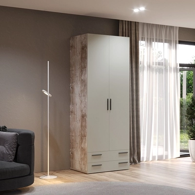 Шкаф двустворчатый с ящиками L211.60