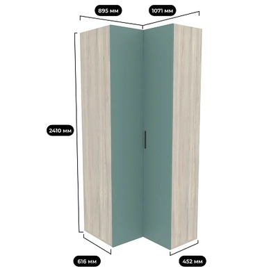 Шкаф угловой L207 L/R