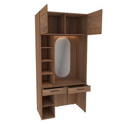 Столик туалетный с антресолью и стеллажом с подсветкой L414.60