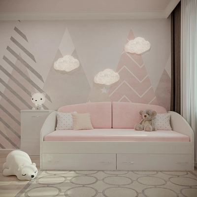 Кровать односпальная с ящиками P902N, 90x190