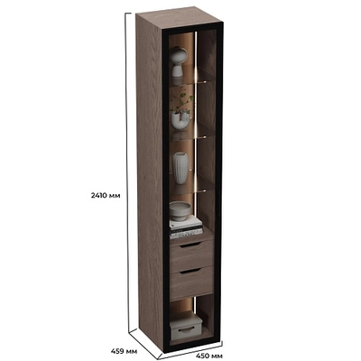 Шкаф со встроенными ящиками с подсветкой R221.1