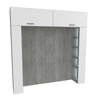 Ниша для кровати с секциями с подсветкой LG407.44