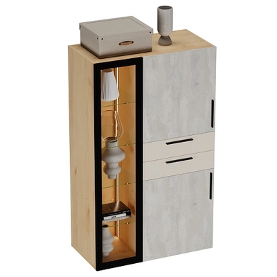 Шкаф комбинированный  R255 L/R