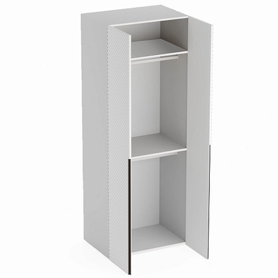 Шкаф 2 дверный, фасады в эмали LE210.60-2