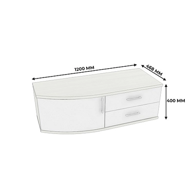 Тумба ТВ радиусная P505 L/R