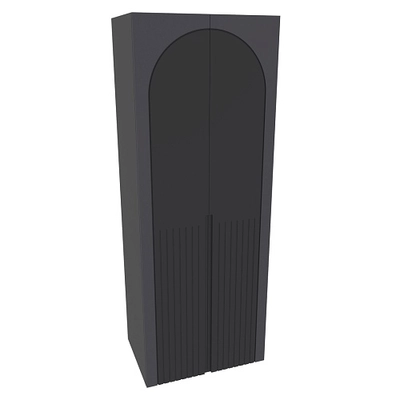 Шкаф 2 дверный, фрезерованные фасады в эмали LE210.60-1