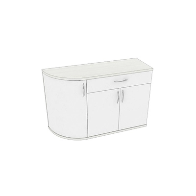 Тумба 3-х дверная с ящиком P874 L/R