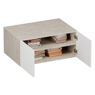 Антресоль на шкафы, фрезерованные фасады в эмали LE461.61