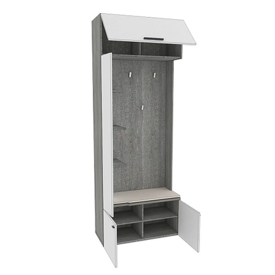 Секция с вешалкой и полками с подсветкой LG409 L/R