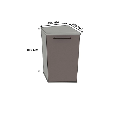 Тумба завершающая, фасады МДФ CNG-706 L/R