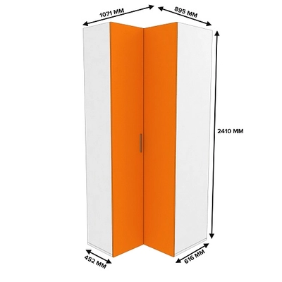 Шкаф угловой L207 L/R