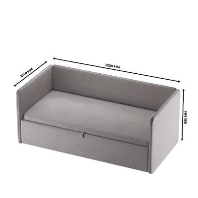 Кровать с подъемным механизмом и ящиком для белья РУБИ 1