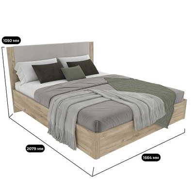 Кровать двуспальная с парящим эффектом C161 , 160x200