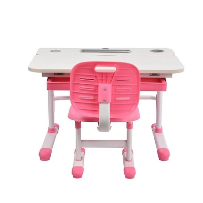 Комплект парта + стул Littonia Pink-w + лампа