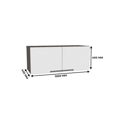 Антресоль широкая на 1000мм, фасады в эмали LE-461.2