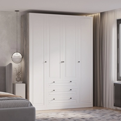 Шкаф четырехдверный для одежды с зеркалом A205-1.60Z