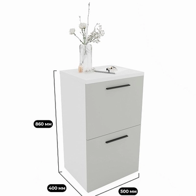 Тумба узкая с ящиком L873