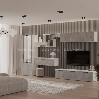 Антресоль с двумя откидными дверями R312.35