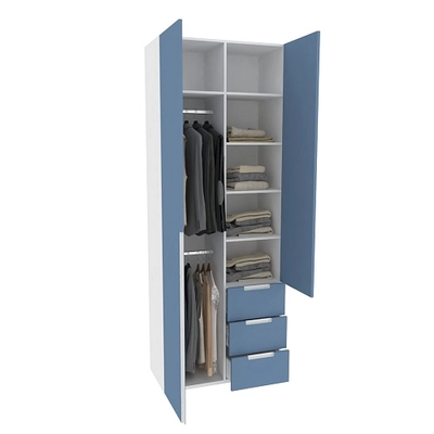 Шкаф комбинированный, фасады в эмали LE215 L/R