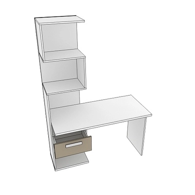 Рабочий стол со встроенным стеллажом HOF420