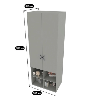 Шкаф двухдверный L217.60-4