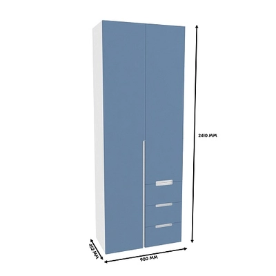 Шкаф комбинированный, фасады в эмали LE215 L/R